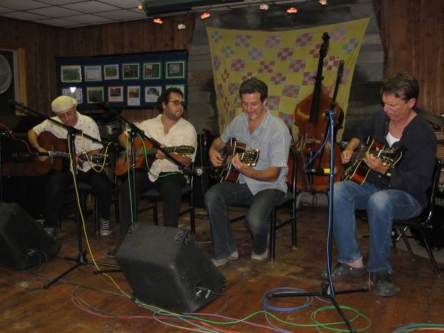 The guitar monsters.  Harry, Chas, Matt, Tom.