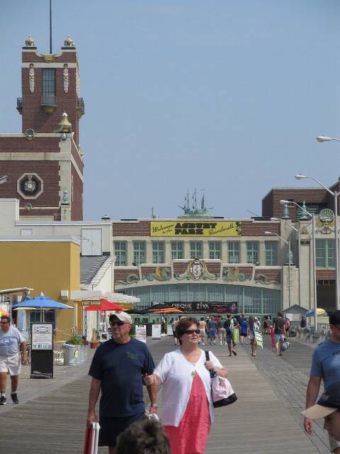 Welcome to Asbury Park, NJ!  A delightful beachside town with a lovely boardwalk, all next to a not too prosperous town.  Totally Jersey Shore.  No sign of Bruce Springsteen!  The Stone Pony was closed up tight. 