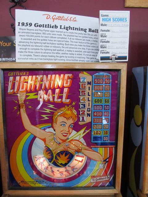 Notice that the 50's vintage machines didn't have scores that rolled up.  They were just lights that lit up... and for some reason, you would then multiply the number by 