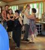  Debbie in  the                               dance hall.