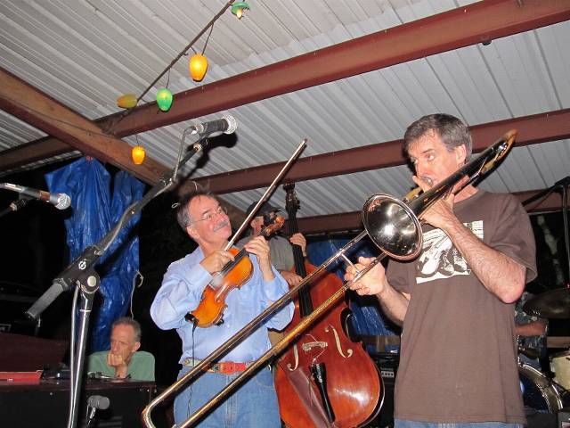 Finally!  A picture of Paul A. without a bow in front of his face!  with Dave D.