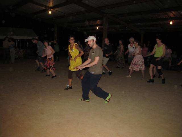 Nathan and Giselle lead the shim-sham