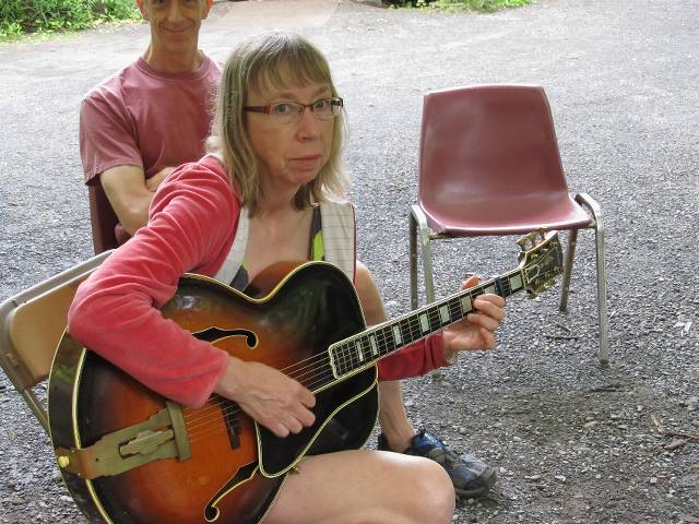 Kathy with Alvin