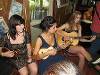 Chloe, Katie, and  Lilly play in the Mexican orchestra