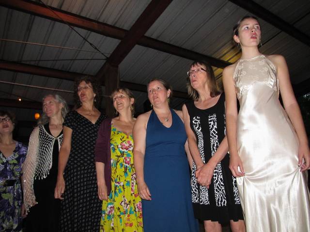 Swing harmony, the hard working altos.  Yael, Catherine, Marcia, Anna, VIcki, Kathy, and Maggie